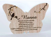 Nanna Sincerity Butterfly Sentiment Plaque